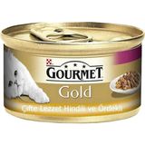 Gourmet Gold Hindili ve Ördekli 12x85 gr Kedi Konserve