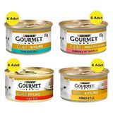 Gourmet Gold Karışık 24x85 gr Yetişkin Konserve Kedi Maması