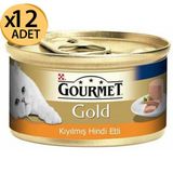 Gourmet Gold Kıyılmış Hindili 85x12 gr Kedi Konservesi