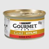 Gourmet Gold Kıyılmış Parça Etli Sığır Yaş Mama 85 gr
