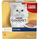 Gourmet Gold Kıyılmış Somonlu Yaş Kedi Maması Multipack 85 gr. (8 Al 6 Öde)