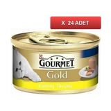 Gourmet Gold Kıyılmış Tavuklu 24x85 gr Yetişkin Kedi Konservesi