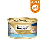 Gourmet Gold Kıyılmış Ton Balıklı 85 gr Yetişkin Konserve Kedi Maması - 6 Adet
