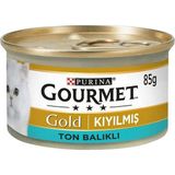 Gourmet Gold Kıyılmış Ton Balıklı 85 gr Yetişkin Konserve Kedi Maması - Ton Balığı