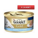 Gourmet Gold Kıyılmış Ton Balıklı Premium Kedi Konservesi 85GR (24 Tane) Lezzetli Balık Tadında