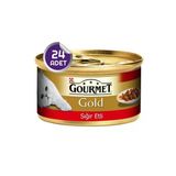 Gourmet Gold Parça Etli, Sığır Etli 85Gr Yaş Kedi Kons X 24 Adet