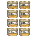 Gourmet Gold Purina Parça Etli Soslu Tavuklu Somonlu 8x85 gr Kedi Konserve Yaş Maması
