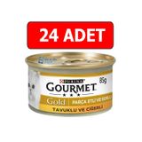 Gourmet Gold Tavuk Ve Ciğer Parçalı Soslu Kedi Konservesi 24X85gr