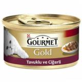 Gourmet Gold Tavuklu Ciğerli 24x85 gr Kedi Konserve