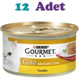 Gourmet Gold Tavuklu Kedi Konservesi 85G Süper Premium Mama Segmenti ile Lezzetli