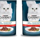 Gourmet Izgara Sığır Etli Tam Yaş 85x2 gr Perle Kedi Maması