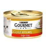 Gourmet Kıyılmış Sığır Etli 6x85 gr Kedi Konserve Yaş Maması