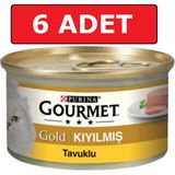 Gourmet Kıyılmış Tavuk Etli 6x85 gr Kedi Konserve Yaş Maması
