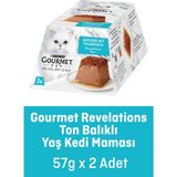 Gourmet Revelations 2 x 57 gr Ton Balıklı Kedi Konservesi Süper Premium Tavuk Lezzeti