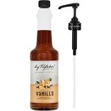Gourmet Series Vanilya Aromalı Şekersiz Kokteyl, Pasta ve Kahve Şurubu 750 ml Şurup Pompası