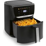 Gourmetmaxx Airgenius Sıcak Hava Fritözü - 5,5 L Hava Fritözü | 7 Programlı Fritöz | Mini Fırın - 3-5 Kişilik Az Yağlı ve Lezzetli Yemekler | Renkli Ekranlı Sıcak Hava Fritözü, LED Dokunmatik Ekran