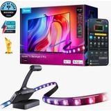 Govee 3S Pro Tv Arkası LED Şerit Ambiyans Aydınlatma, Tv Renk Senkronizasyonu 55-65 Inç Tv'ler ile Uyumludur - ARGB - 55 x 63 cm