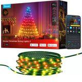 Govee Christmas Lights 2, Rgbwıc 99Ft 300Leds Holiday String Işıkları Şekil Mapping Function, Smart Led Cooking For Closed Outdoor Tree, 130+ Preset Sahneleri, Ses Ve App Control, Green Wire