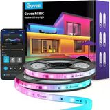 Govee Dış Mekan Led Şerit 20M, Ip65 Su Geçirmez, Alexa İle Çalışır, Uygulama Kontrolü, Segment Kontrollü Rgbıc Led Şerit, Renk Değiştirme, Müzik Senkronizasyonu,Bahçe Dış Mekan Dekorasyonu İçin