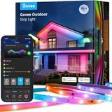 Govee Dış Mekan Led Şerit 30M, Ip65 Su Geçirmez, Alexa İle Çalışır, Uygulama Kontrolü, Segment Kontrollü Rgbıc Led Şerit, Renk Değiştirme, Müzik Senkronizasyonu, Çatı Balkon Bahçes Dış Mekan İçin