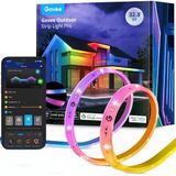 Govee Dış Mekan Led Şerit Pro 10M, Sıcak Beyaz Ve Soğuk Beyaz İle Rgbıcww, Ip65 Su Geçirmez, Renk Kontrolü Dıy, Çatı, Balkon, Bahçe, Yüzme Havuzu İçin Dış Mekan Led Şerit