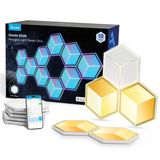 Govee Glide Hexagon Light Panel Ultra, 3D Walllight With Dıy, Rgbıc Led Oyun Işıkları Duvar İçin Led Işıklar, 129 Lamp Beads İle Kurulum, Al