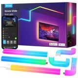 Govee Glide Rgbıc Led Duvar Işıkları, Music Sync Home Decor Led Light Bar For Game Tv Bedroom Streaming, Multicolor Customizable, 9 Ve 6 Corners