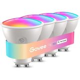 Govee GU10 Akıllı LED Ampul 4'lü - Rgbww, 400LM, Matter, Alexa, Google Home, Müzik Senkronizasyonlu - Beyaz