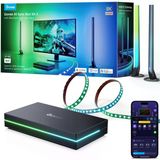 Govee Hdmı 2.1 Sync Box Kit 2, Işık Çubuğu Ve Led Şerit İle, 8K@60Hz, 4K@144Hz, Vrr Ve Allm'yi Destekler, Dreamview, Matter Ve Alexa İle Çalışır, 27-34 İnç Monitör Arka Işığı