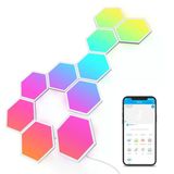 Govee Led Altıgen Altıgen Panel Oyun, 10 Rgbıc Akıllı Duvar Işığı Alexa İle Çalışır, Google Asistan, Yaratıcı Dekoratif Wi-Fi, Oyun Aydınlatması Ve Oda Dekorasyonu İçin Müzik Senkronizasyonu