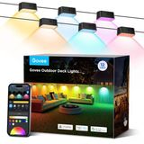 Govee Outdoor Deck Işıklar, Multicolor Açık Tarama Işıkları, Ip65 Sular Smart Control, Preset Sences, Music Mode For Patio, Wired 12 Packs (72Ft)