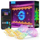 Govee Perde Işıklar, Akıllı Led Pencere Işıklar, Rgb Renk Değiştiren Duvar Işığı, Dinamik Dıy Perde String Işıklar Oda Tatili, Açık I