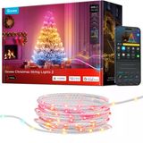 Govee Rgbwıc Noel Aydınlatması 30 M, Noel Ağacı İçin 300 Led'li Dış Ve İç Mekan Noel Işık Zinciri, 130'Dan Fazla Sahne Modu, Şekil Eşle