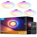 Govee Smart Gömme Spot Led, Rgbww Led Spot 230V, 900Lm, Matter Ve Alexa İle Uyumlu 11,5W Tavan Spotları, 2700K-6500K Kısılabilir, Mutfak Oturma Odası İçin 99Mm Spot Tavan Lambası, 4'Lü Paket
