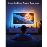 Govee Tv Arkası Led Şerit Aydınlatma + 2'Li Aydınlatma Bar + Tv İle Renk Senkronizasyon 55-65 İnç Tüm Tv'ler Uyumludur
