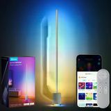 Govee Yer Lambası Pro, 2100 Lümen Rgbıc Led Lamba, Bluetooth Hoparlörlü Ve Beyaz Gürültülü, Alexa İle Çalışır, 16 Milyon Renk, Müzik Senkronizasyonu, Oturma Odası İçin Yer Lambası, Gri