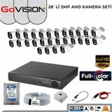 Govision 28`li 2mp 3.6 Lensli Ahd Kamera Seti - Beyaz