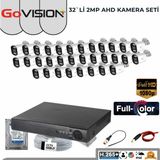 Govision 32`li 2mp 3.6 Lensli Ahd Kamera Seti - Beyaz