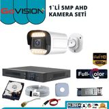 GoVision Go Vision 1'li 2 Mp Ahd Bullet Kamera Seti- 3.6mm Full Color Serisi