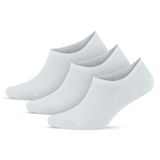 GoWith 3'lü-6'lı Bambu Beyaz Gri Siyah Elastan No Show Görünmez Dikişsiz Yürüyüş Spor Koşu Sneakers Erkek Çorap 3103 (3, Beyaz, 43-46)