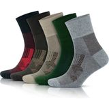 Gowith 5 Çift Bambu Renkli Dikişsiz Yıkanmış Kutulu Ayağı Sıkmayan Kadın Erkek Lastiksiz Çorap 3065 - Çok Renkli-KR1 - 35 - 40