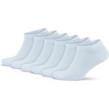 Gowith 6'lı Premium Penye Pamuklu Beyaz Desensiz Spor Erkek Kadın Patik Sneaker Çorap 3009 - 35 - 38