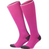 Gowith Taban Altı Havlulu Dikişşiz Renkli Diz Boyu 20-30 mm Hg Basınçlı Kompresyon Çorap 3595 - Fuşya - 43 - 46