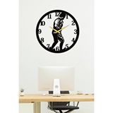 Gowpenart Atatürk Kocatepe Metal Siyah Ev ve Ofis Duvar Saati - Hediyelik Saat - 1,5 Mm Kalınlık
