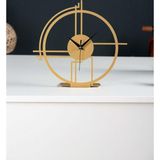 Gowpenart Dizayn Querencia Metal Gold Masa Saati 1,5 Mm Kalınlık 25x23Cm