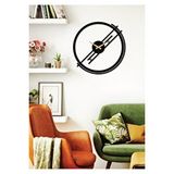 Gowpenart Inspire Modern Metal Siyah Duvar Saati - Ev / Ofis Saati - Hediye Saat - 60 X 60 Cm