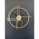 Gowpenart Querencia Metal Gold - Altın Duvar Saati 1,5 Mm Kalınlık 50 X 50 Cm