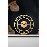 Gowpenart Rakamlı Metal Gold Masa Saati 1,5 Mm Kalınlık 25x23cm Altın