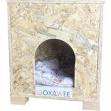 Goxawee Dizayn Kedi Evi Dış Ortam Uygun Ahşap Kedi Evi Osb 40X37X34 cm (Minder )