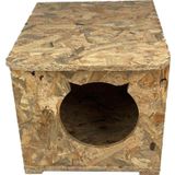 Goxawee Kedi Evi Dış Ortam Uygun Ahşap Kedi Evi Osb 45X35X34 cm